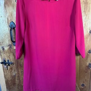Leith Fuchsia Long Sleeve Dress